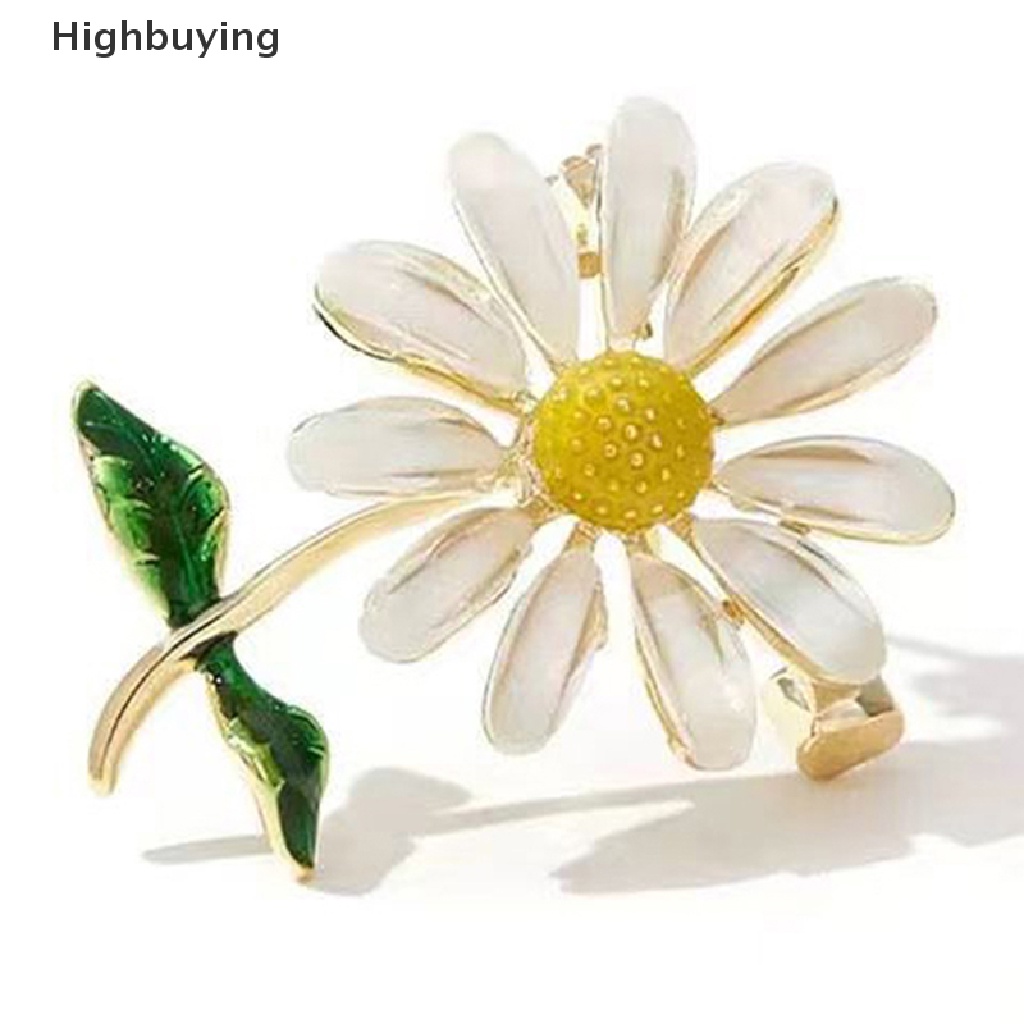 Hbid Enamel Kreatif Daisy Bros Pin Mantel Gadis Paduan Bros Pin Perhiasan Aksesoris Bros Hadiah Liburan Perhiasan Glory