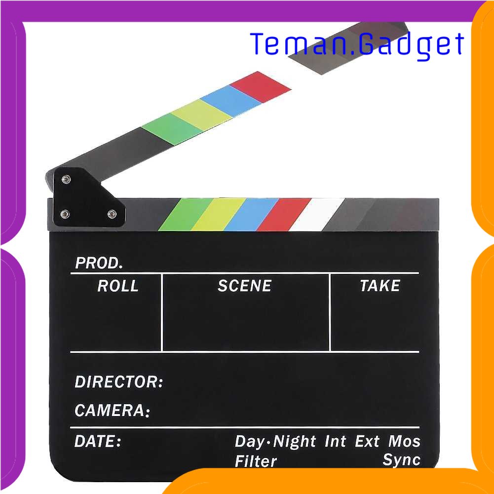 TG - KMP TaffSTUDIO Profesional Clapper Board Colorful Acrylic - TS-3EL