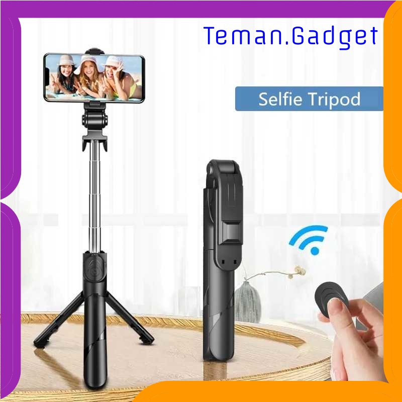 TG - KMP COOL DIER Selfie Stick Tongsis Tripod dengan Bluetooth Shutter - XT-02