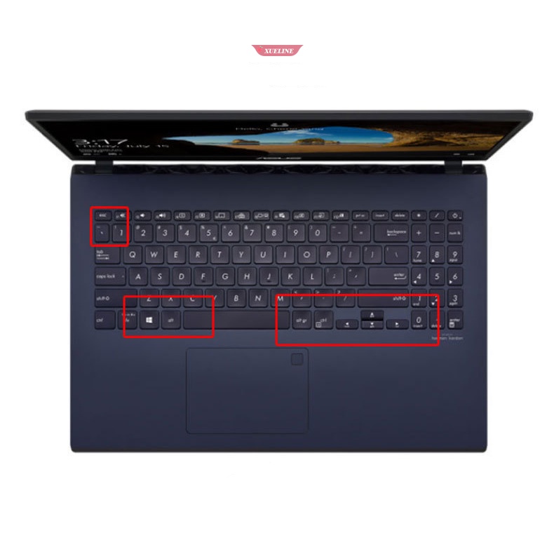 Pelindung Kulit Penutup Keyboard Silikon Pelindung Pelindung Untuk notebook Asus Mars15 VivoBook15s X 15.6inch [ZXL]