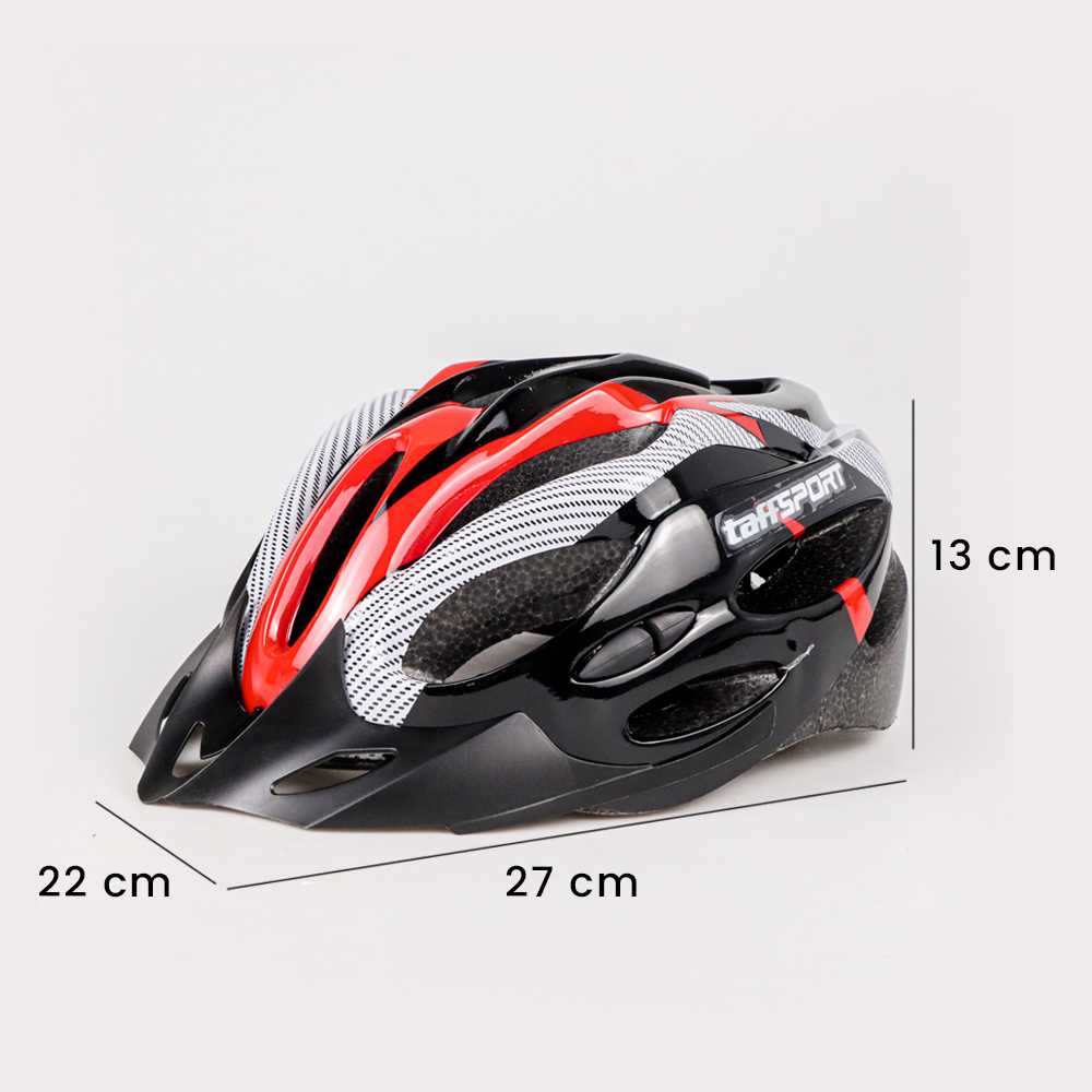 TaffSPORT Helm Sepeda EPS Foam PVC Shell - x10