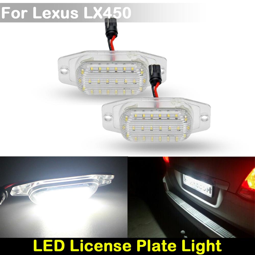 Lampu Plat Nomor Plat LED Putih Belakang Mobil Untuk Lexus LX 450 LX450 1996-1998