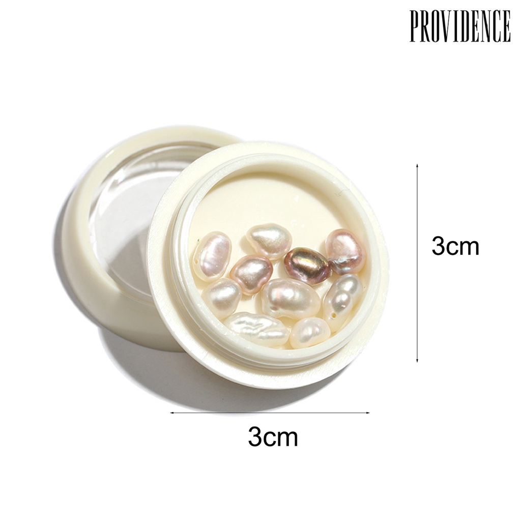 Providence 1kotak Dekorasi Kuku Bentuk Tidak Teratur Bahan Alloy Tahan Karat 3D Mix Mutiara Imitasi DIY Dekorasi Nail Art Perlengkapan Kuku