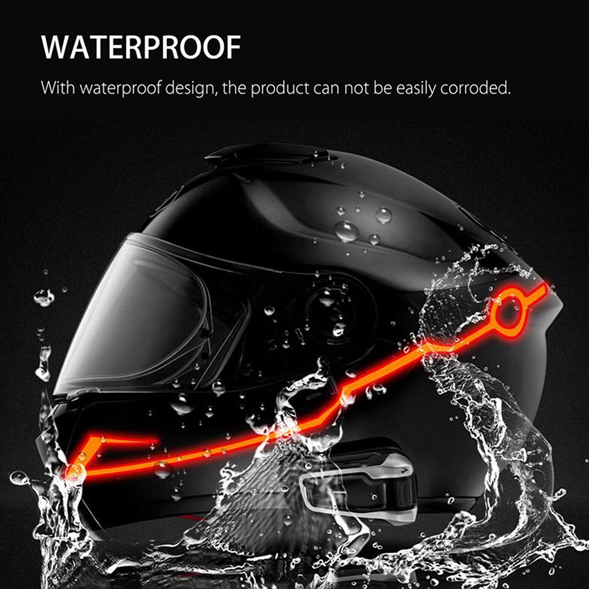 Set Stiker Lampu Led Strip Helm Motor Safety Warning / Lampu set stiker Led Strip Helm Motor