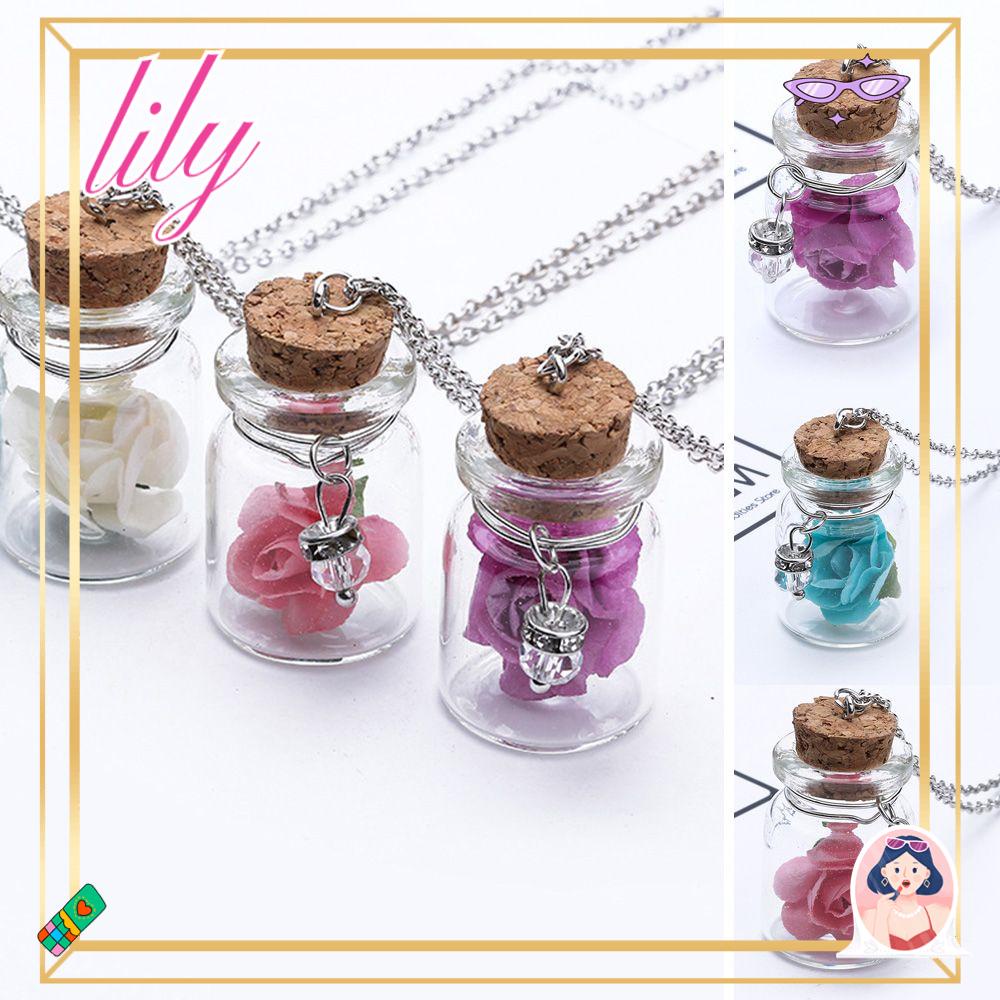 Lily Drift Botol Kalung Hadiah Wanita Fashion Perhiasan Rantai Sweater Panjang