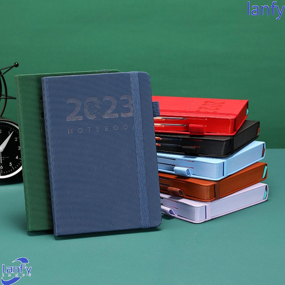 Lanfy 2023a5 Notebook Portable 365hari Perencanaan Kerja Manajemen Waktu Perlengkapan Kantor Jadwal Organizer Agenda Notepad