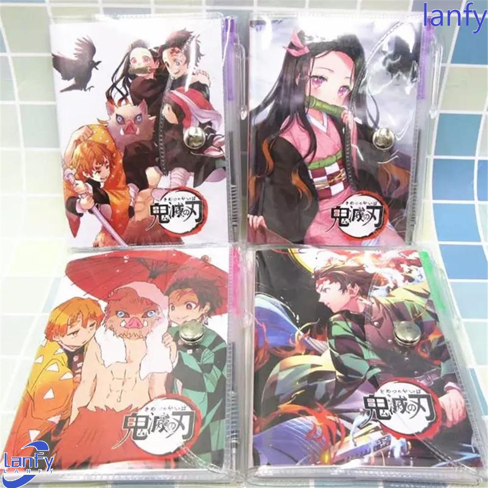 Lanfy Demon Slayer Notebook Lucu Spesial Anime Demon Slayer Stationery Hadiah Anak Sekolah Kamado Tanjirou Nezuko Notepad