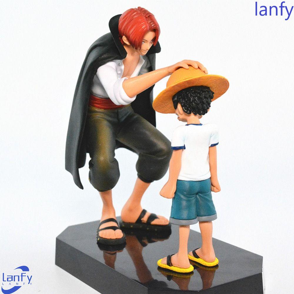 Lanfy Monkey D Luffy Model Desk Decor Anak Kartun Anime Koleksi Mainan Alat Peraga Dekorasi Rumah Model Figure Luffy