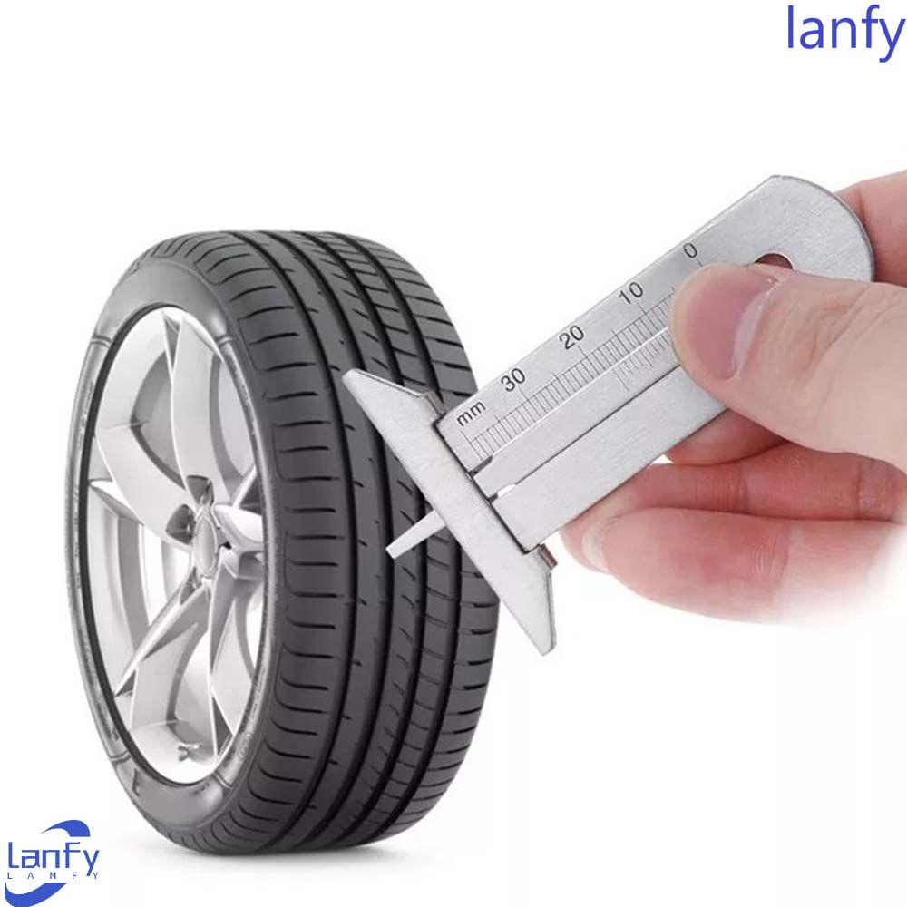 Lanfy Alat Ukur Kedalaman Tapak Ban Stainless Steel Meter Detection Measrement Metalworking Auto Tire Measuring Tool