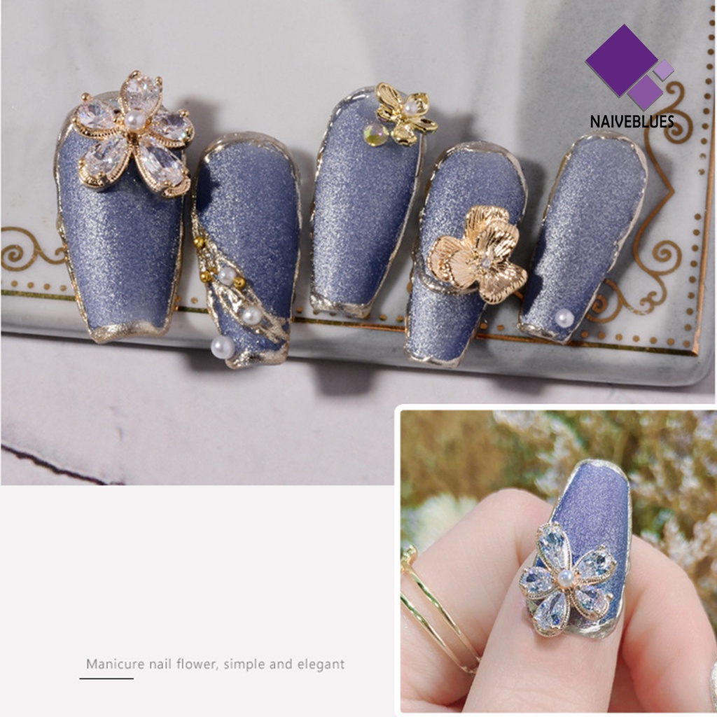 [naiveblues] Hiasan Nail Art Anti-drop Novelty 3D Manicure Menawan Untuk Kuku