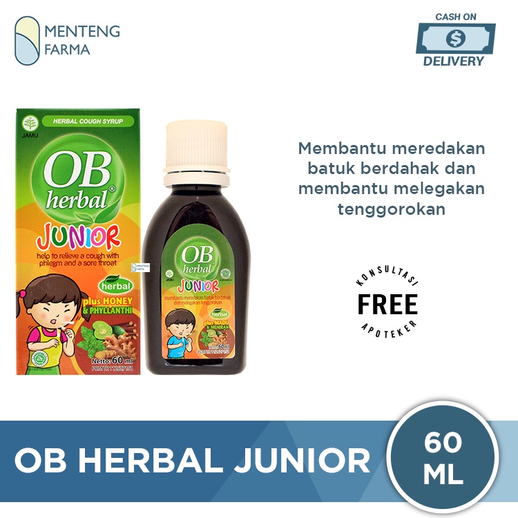 OB Herbal Junior 60 mL - Sirup Obat Batuk Anak