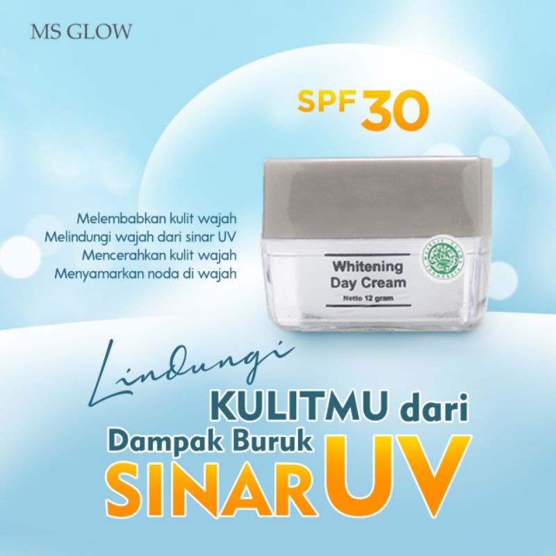 Day Cream MS Glow Cream Pagi Krim Pagi Ms Glow Spf 30 Whitening Acne Luminous Ultimate Original bang