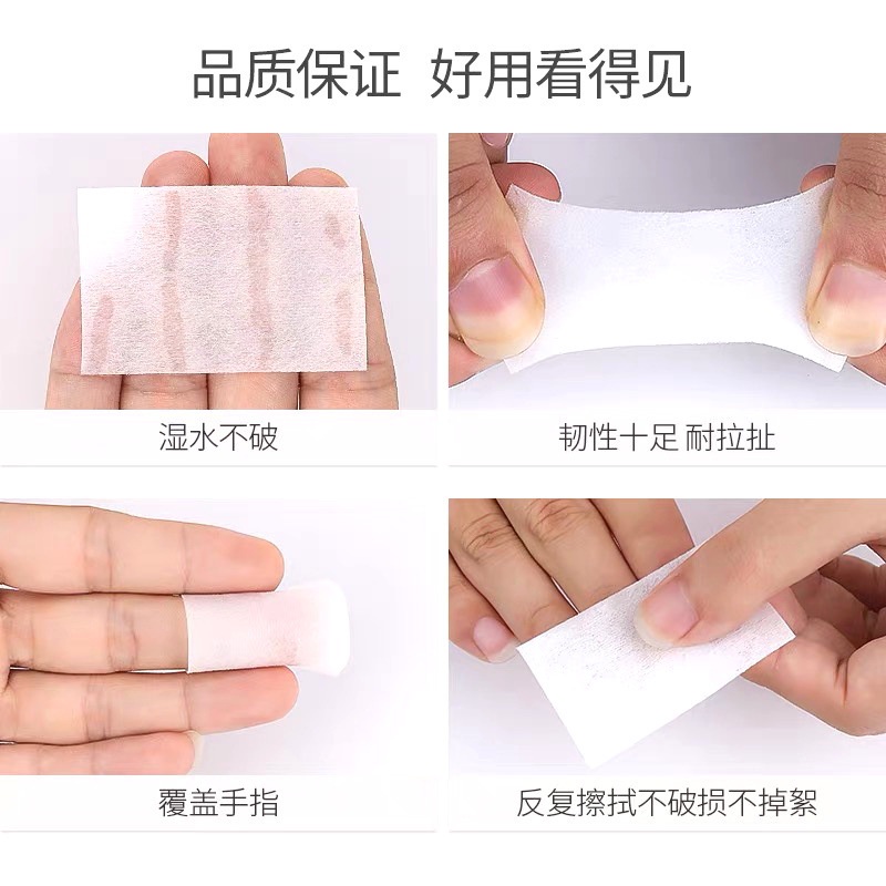 ~AB~ Kapas Nail Art 900 pcs Nail Polish Wipes Kapas Kuku Nail Polish Remover Pads Cotton Nail Wipe