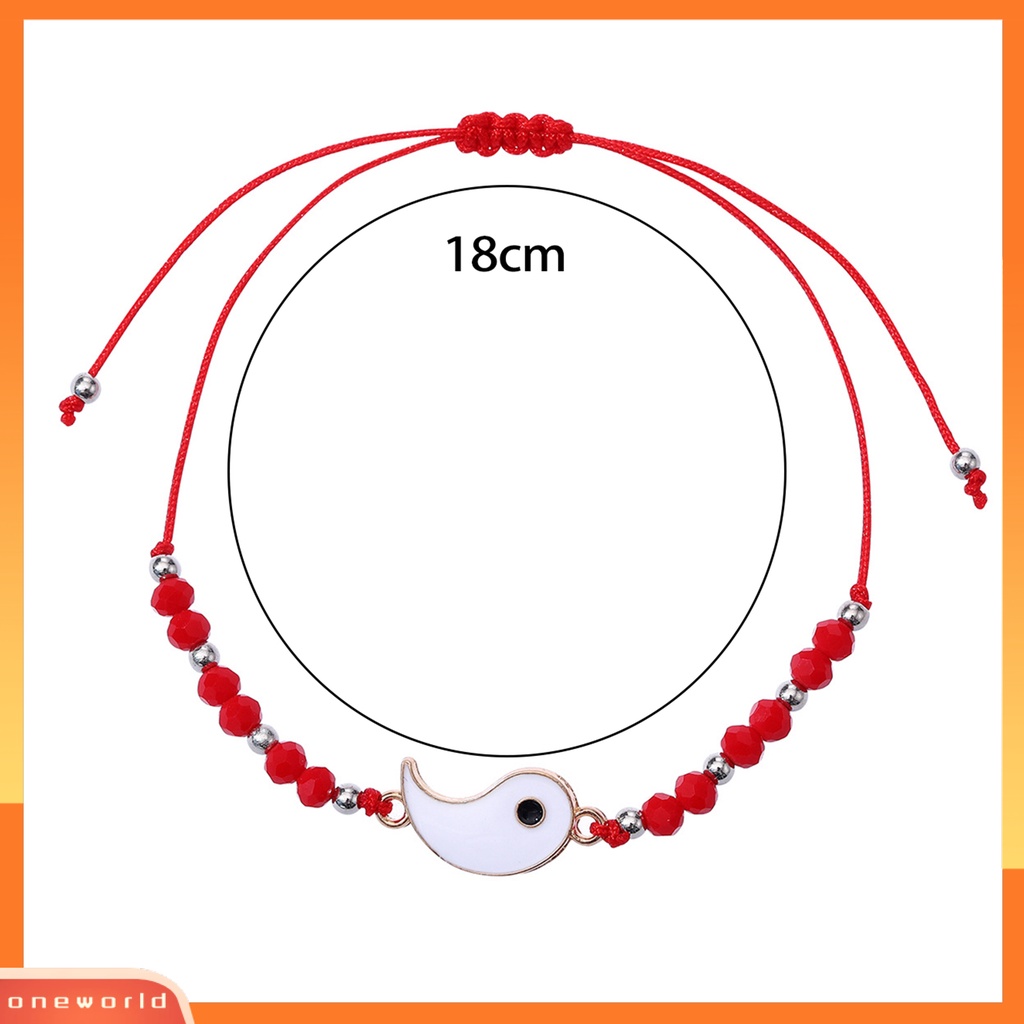 [EONE] 12pcs Gelang Anyaman Handmade Tenun Adjustable Eye-catching Gaya Tai Chi Hias Portable Wanita Pesona Braided Bracelets Aksesori Busana