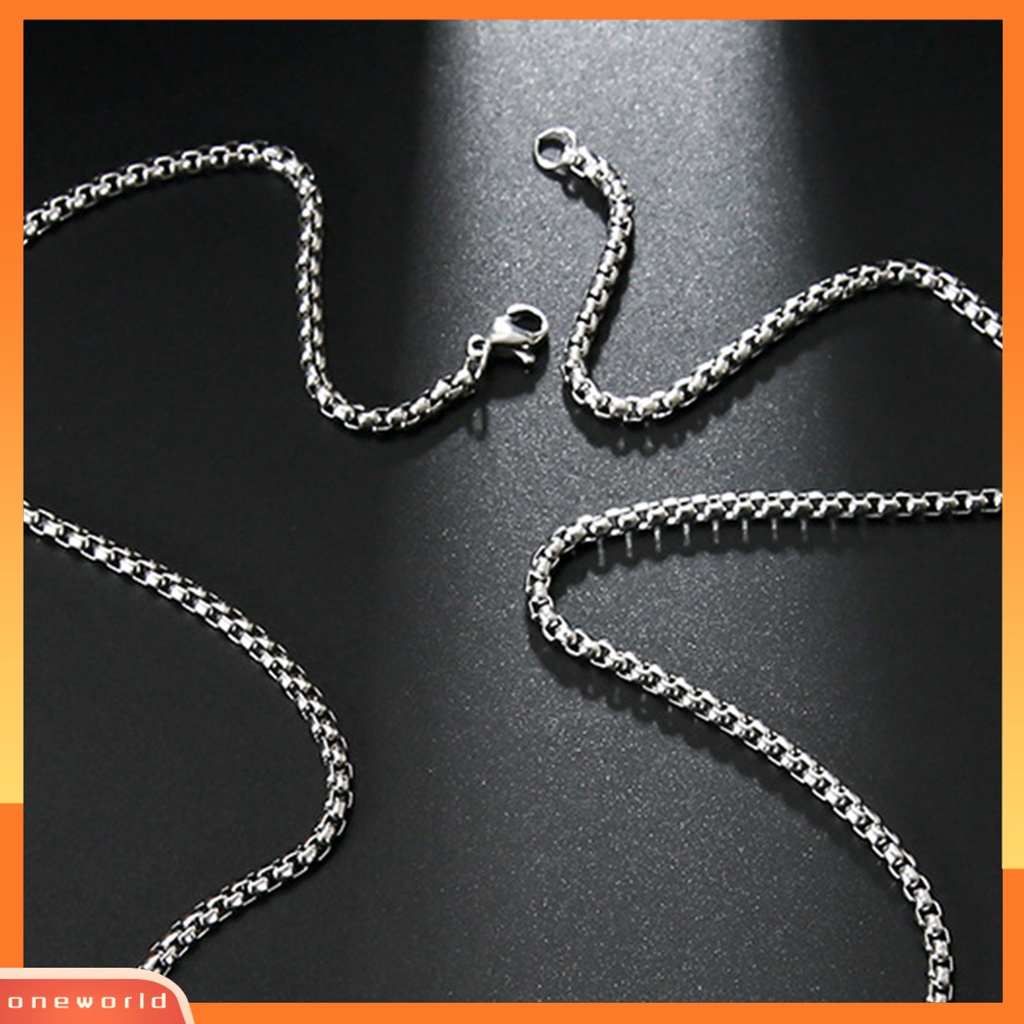 [EONE] Liontin Kalung Hip Hop Hias Handmade Adjustable Semua Pertandingan Perhiasan Hadiah Stainless Steel Fashion Gosip Liontin Pria Wanita Rantai Kalung Untuk Kehidupan Sehari-Hari