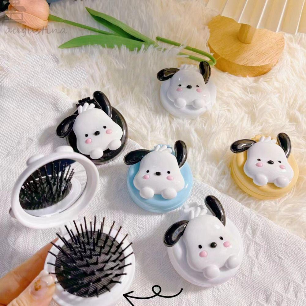 Augustina Air Cushion Comb Portable Princess Combs Wanita Pijat Bantal Udara Kartun Pacha Anjing Travel Make Up Cermin Sisir