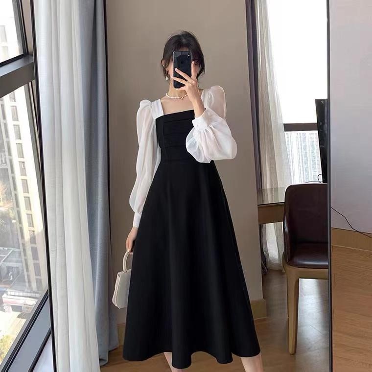 BEFAST - ZSO OOTD WANITA DRESS LISA / DRESS VINEL / LongDress Wanita Terbaru / Fashion Wanita Ala Style Korean / Dress Maxy Lengan Panjang Unik / Outfit Wanita Pesta Trendy / Dress Leher Kotak Terlaris