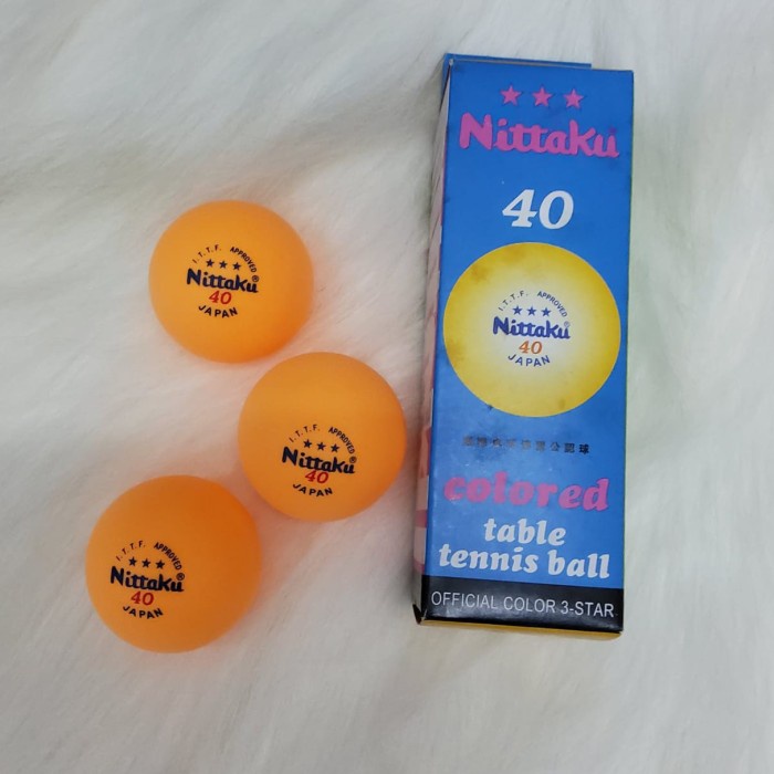 Bola Pingpong Bola Tenis Meja Nittaku Orange