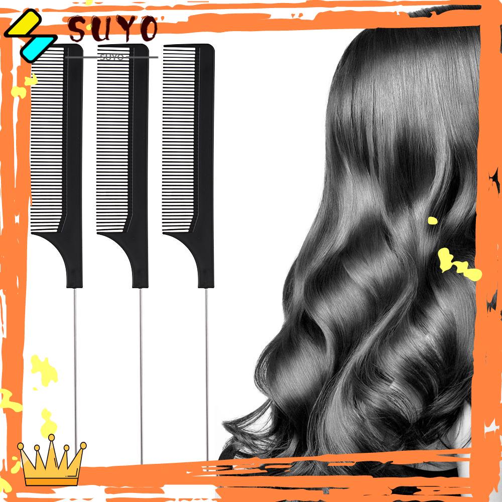 Suyo Foiling Highlight Sisir Rambut Alat Salon Barber Profesional Pin Ekor