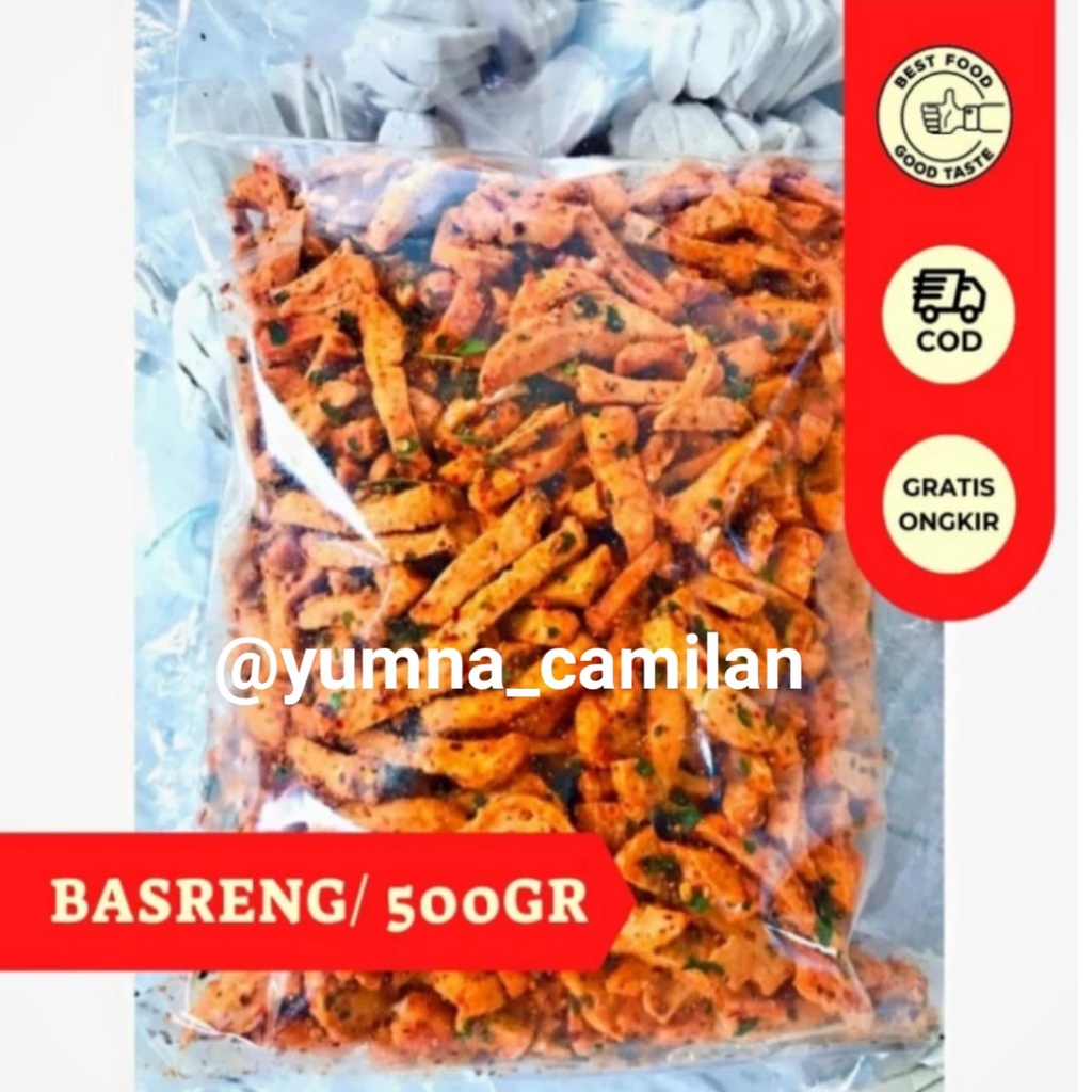

Favourit Basreng Baso goreng kering 500gram yumna camilan
