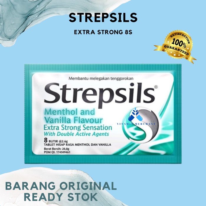 

Strepsils Extra Strong 8s - Permen Pelega Tenggorokan