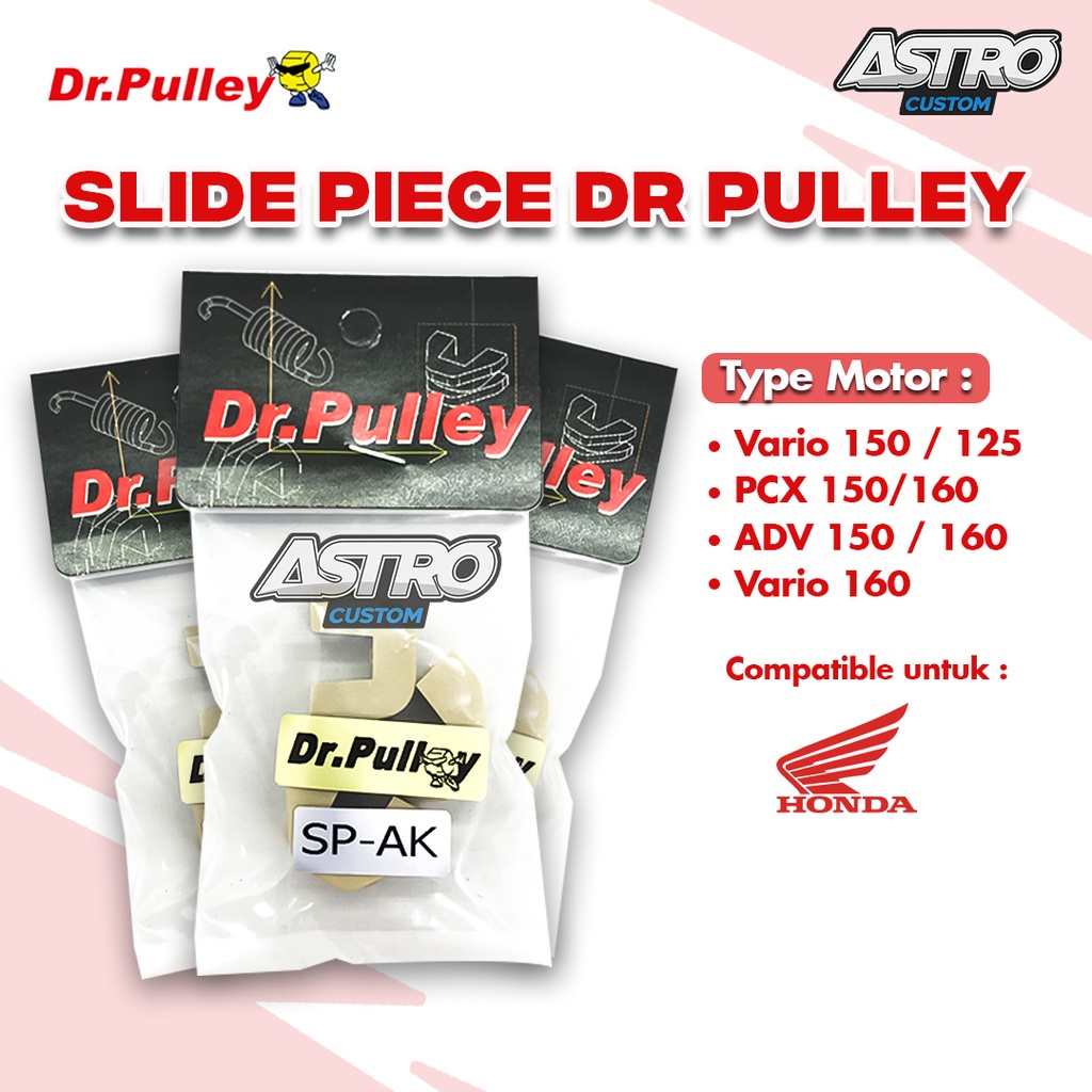 Slide Piece Vario 125 150 PCX 125 150 CBU PCX 150 LOKAL ADV Dr Pulley Slider Karet Rumah Roller Piece Slide