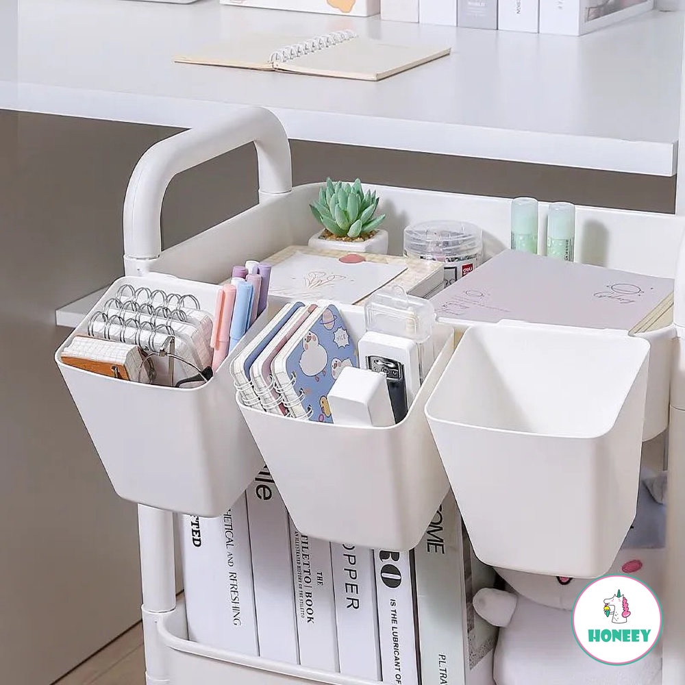 Ember Penyimpanan Gantung Kotak Penyimpanan Kamar Mandi Wadah Penyimpanan Portable Gantung Dapur Mini Hanging Storage Basket Tempat Pulpen