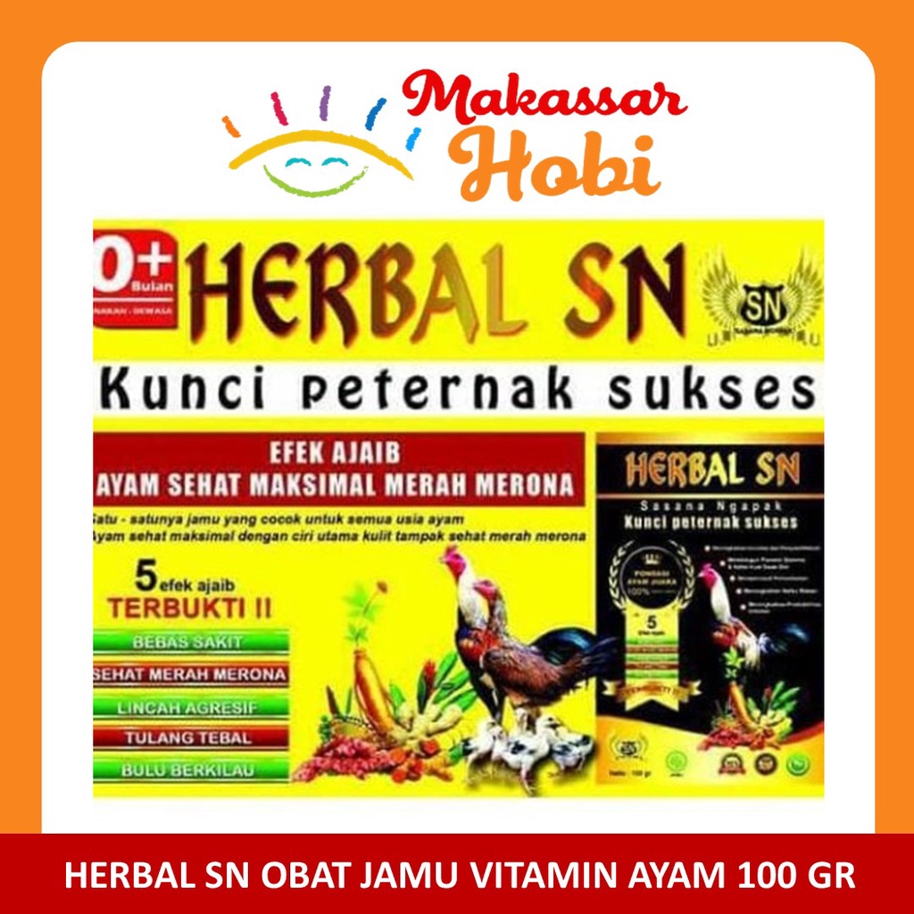 Jamu Ayam Sasana Ngapak Herbal SN 100gr Obat Jago Aduan Bebek Unggas