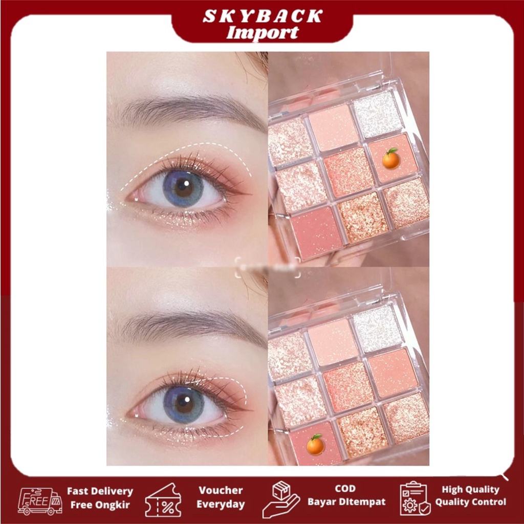 DIKALU EyeShadow 9 Warna Pallete SK