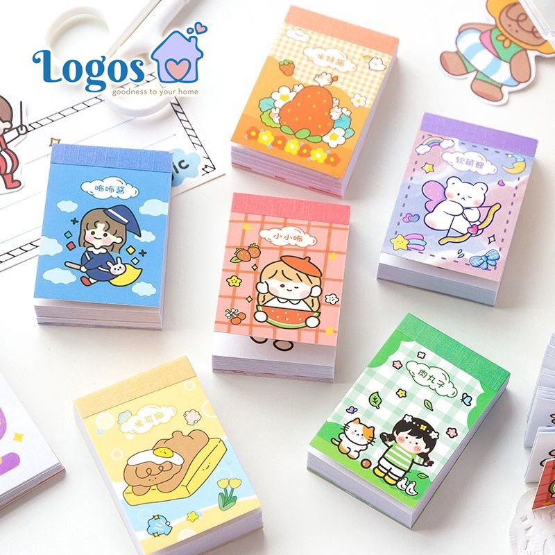 

Mini Sticker buku stiker kecil Momo Kartun Korea Lucu Jurnal Diary memo notebook