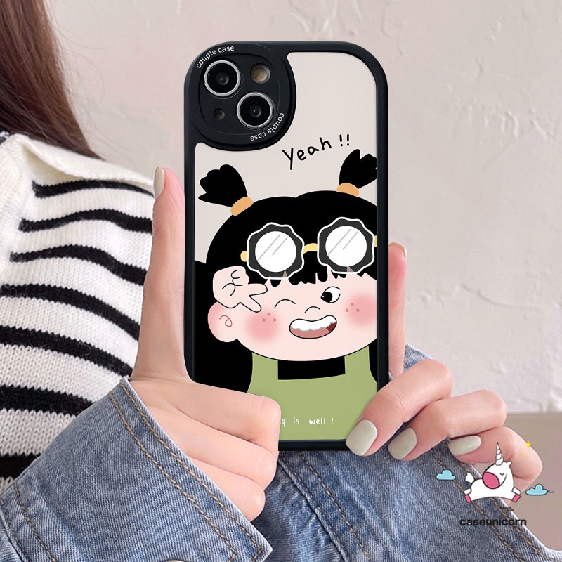 Casing Pasangan Untuk Infinix Hot 10 10s 11 10T 11s 9 Play Smart 5 6 Hot 10T 11 10 Lite 10s 11s Infinix Note 8 Kartun Lucu Imut Cowok Cewek Soft Silicon Case Lovers Cover