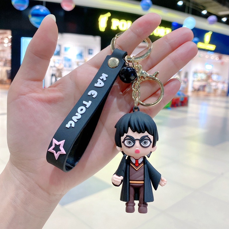 3d Harry Potter Universal Liontin Gantungan Kunci Untuk Airpods Inpods 1 2 3 PRO 4 6 12 I12 i13 Pro4 pro6 Bluetooth Earphone Case Cover DIY Mobil Rumah Keys Rantai