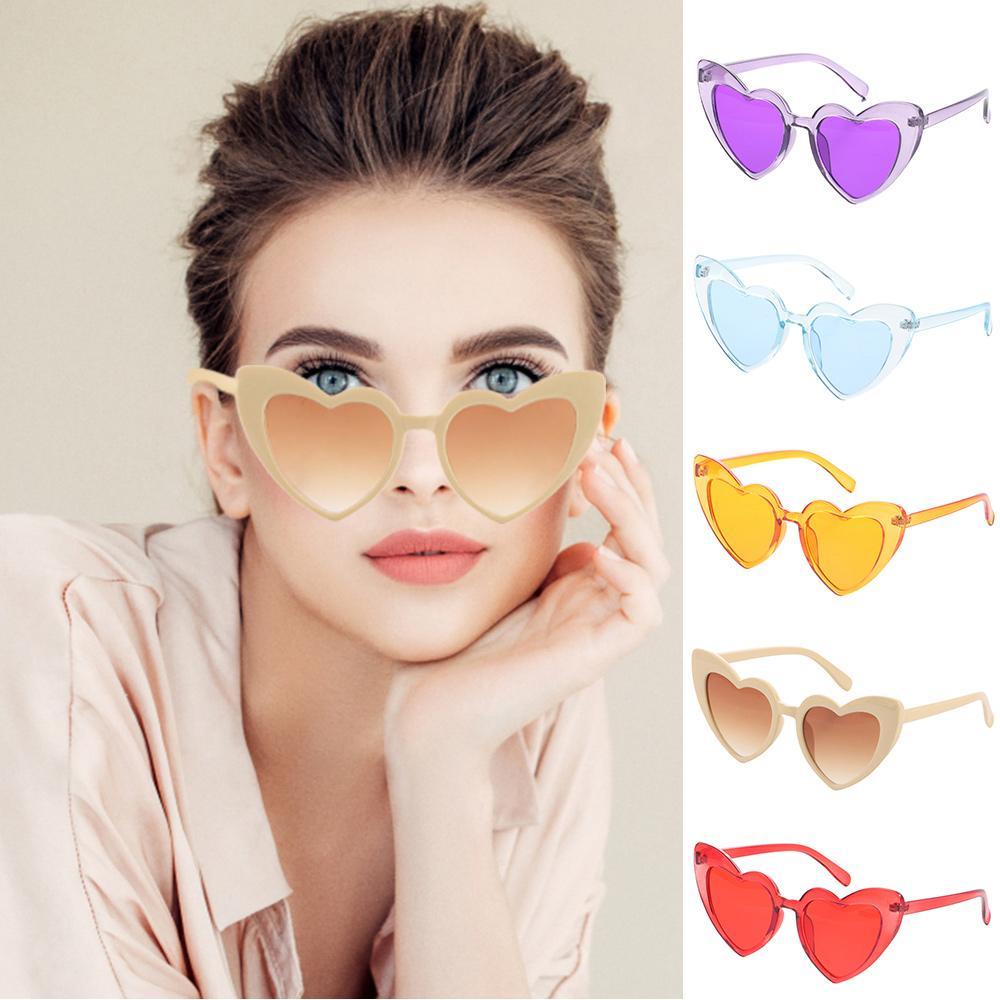 R-flower Kacamata Berbentuk Hati Aksesoris Wanita Clout Goggle Love Heart Sunglasses Eyewear