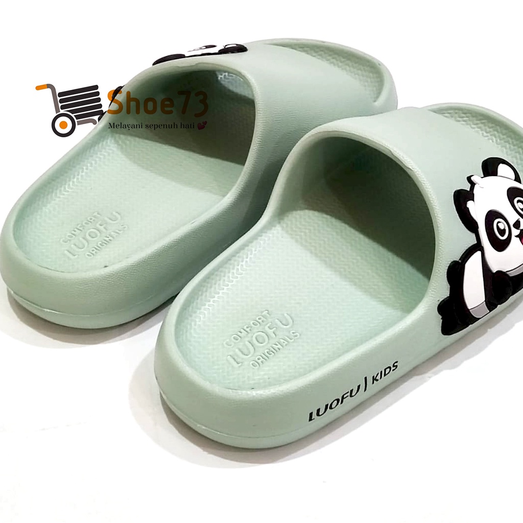 LUOFU E 6224 K -E46PD SIZE 24 - 35 ORIGINAL l Sandal Selop jelly anak perempuan l Sendal kokop anak cewek impor