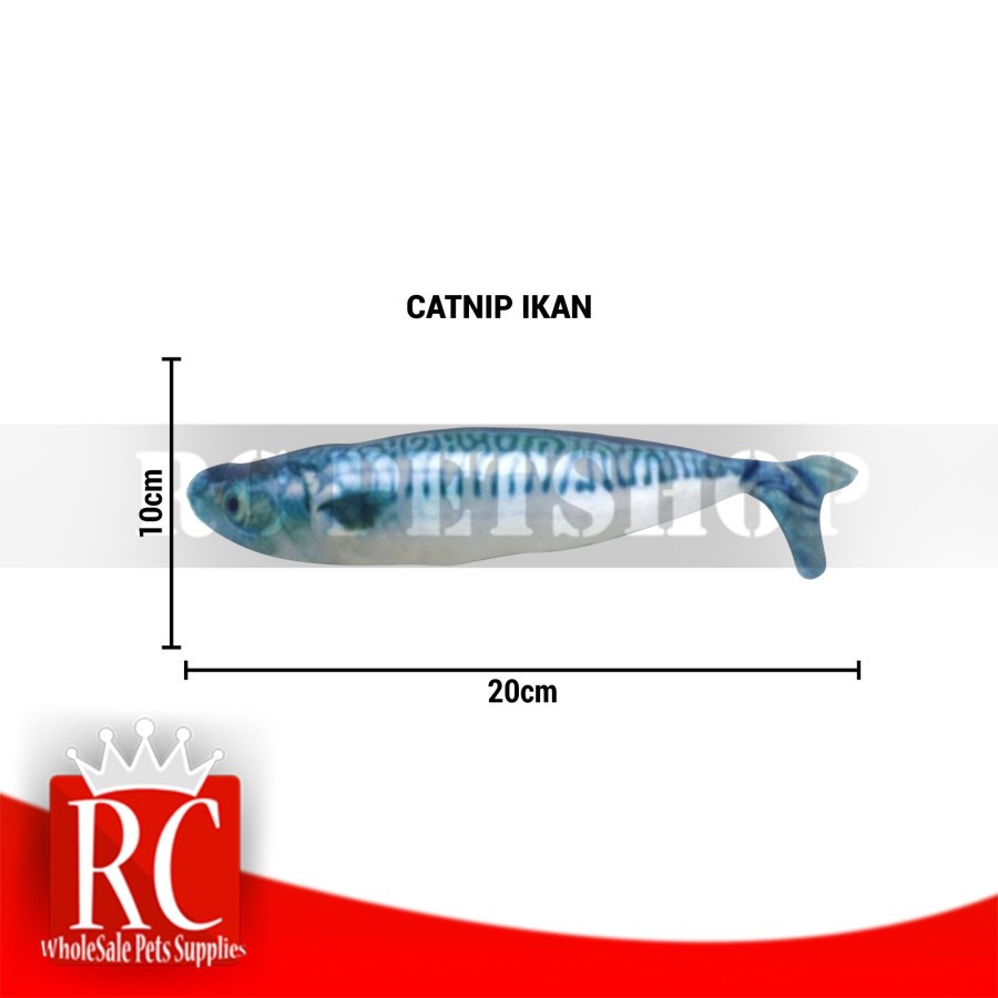 Mainan Kucing Gigitan Pet Toy Cat Nip Catnip Fish Ikan