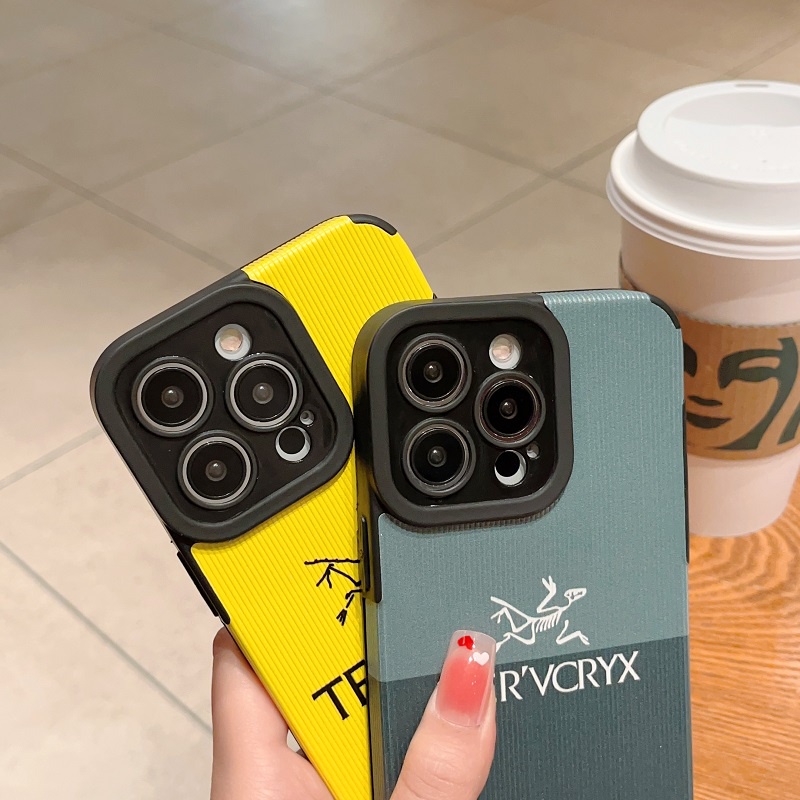 IPHONE Casing Pelindung Bahan Kulit Butir Vertikal Untuk Iphone14 13 12 11 Pro MAX X XR XS Max7 8 Plus Motif Fosil anti-drop soft case