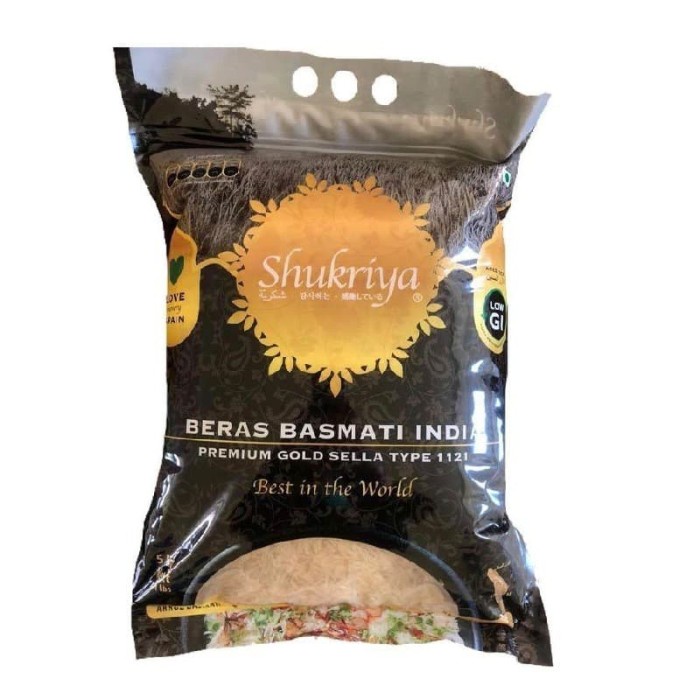 

Beras Basmati Shukriya 5 kg Premium Golden Sella