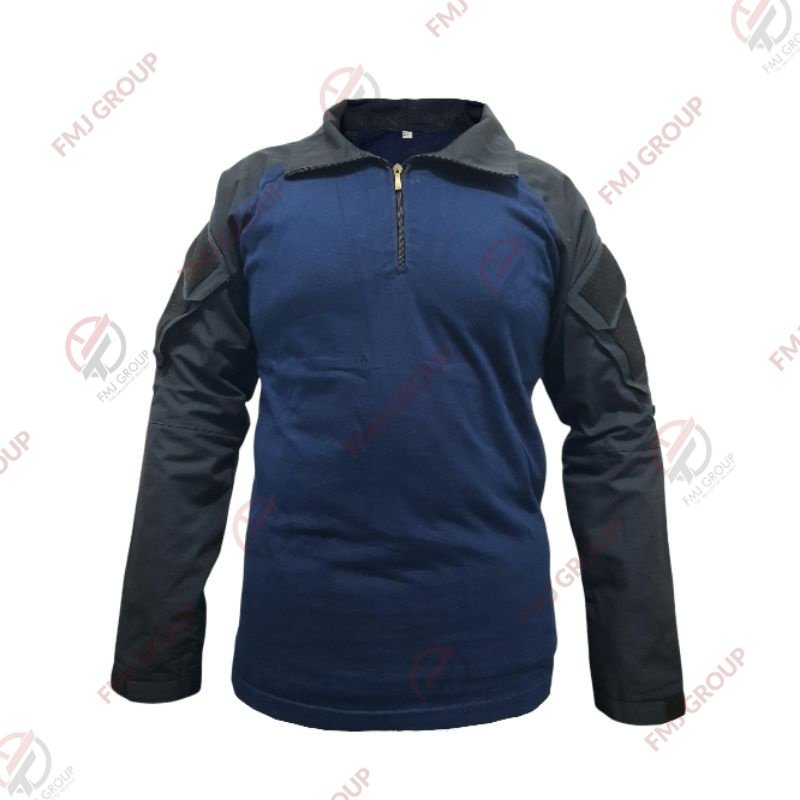 Kaos BDU Tactical Navy Lengan Panjang Katun / Kaos Tactical BDU Lengan Panjang