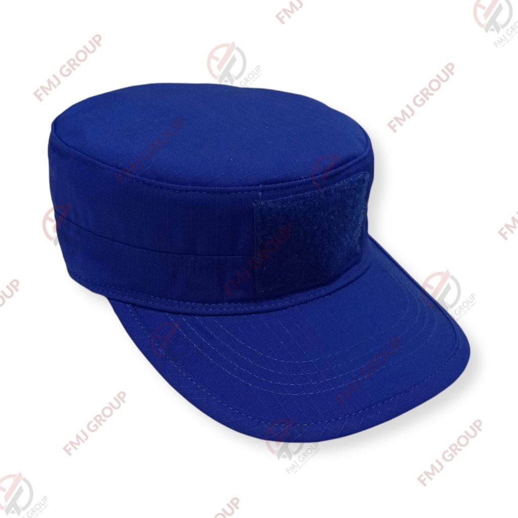 Topi Komando Biru Damkar / Topi Velcro BASARNAS / Damkar