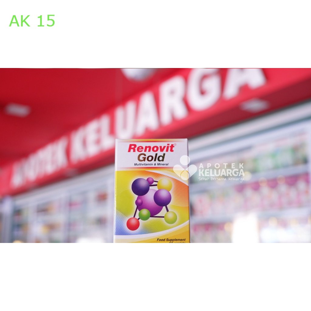 RENOVIT GOLD 30 TABLET #VITAMIN DAN MINERAL#VITAMIN ORANG TUA COD Murah