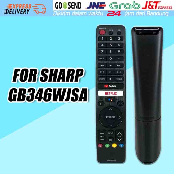 REMOT REMOTE SMART TV ANDROID SHARP ANDROID GB326WJSA