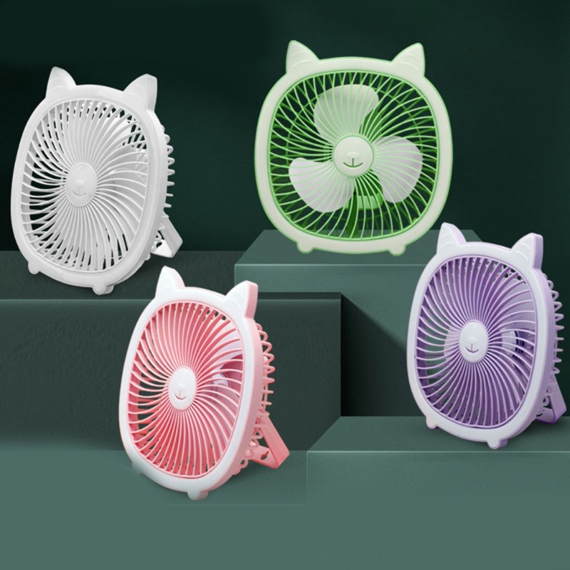 Vivi Kipas Angin USB Portabel Lampu Malam 3Speeds Desktop Gantung Ceiling Cooling Fan