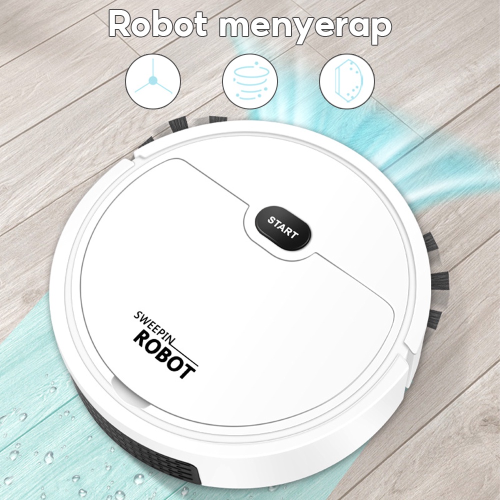 ROBOT VACUUM CLEANER 5 IN 1 SAPU PEL PEMBERSIH DEBU LANTAI DEBU PENYEDOT ROBOT / robot sapu dan pel 