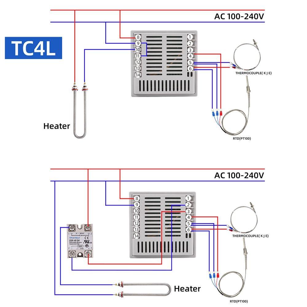 TOP Termostat PID Digital Dual Presisi Tinggi Output 110VAC 220V Regulator