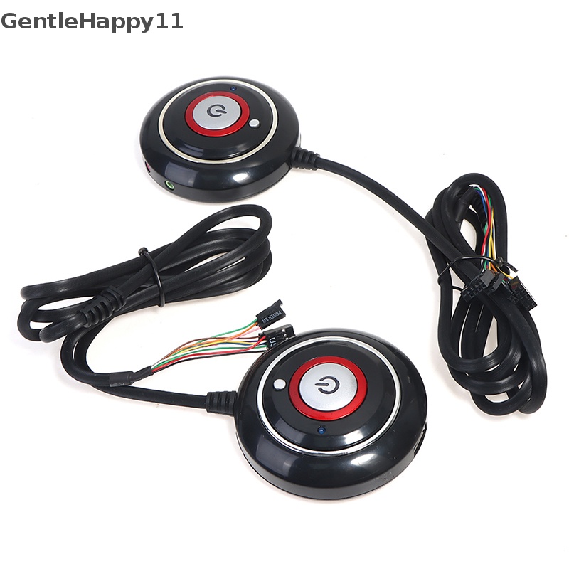 Gentlehappy PC Power Button Switch Saklar Komputer Desktop Portable Dengan Kabel PC Reset id