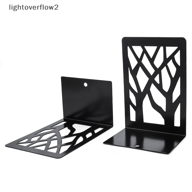 [lightoverflow2] Metal Non-Slip Bookend Book Support Stand Stop Buku Kantor Berbentuk Hewan [ID]