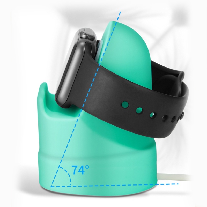 Vivi Watch Stand Silikon Charging Dock Holder Aksesoris Untuk IOS Watch Series Ultra /8/SE2 /7 /6/SE /5 /4 /3 /2 /1