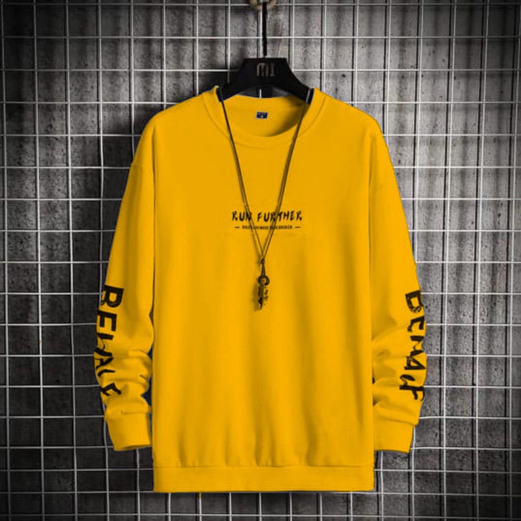 COD/DS2/ KAOS DISTRO PRIA LENGAN PANJANG RUN FURTHER BAHAN BABYTERRY