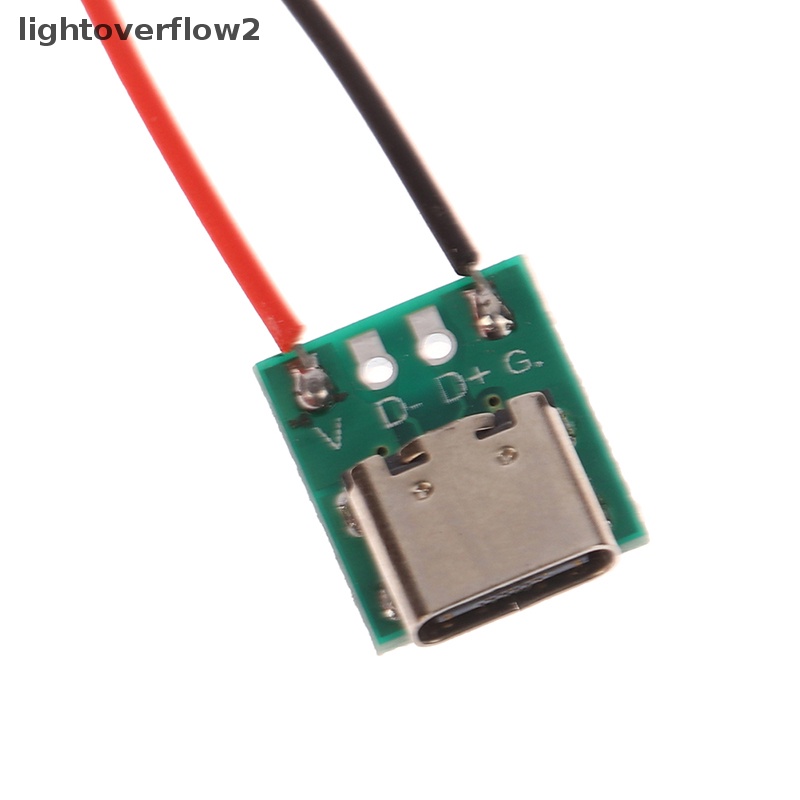 [lightoverflow2] Pcb Tipe-c Dengan Adaptor Konverter Cabel Micro USB Ke Celup Konektor Female Breakout Board Kabel Pengisian Solder Board Socket [ID]