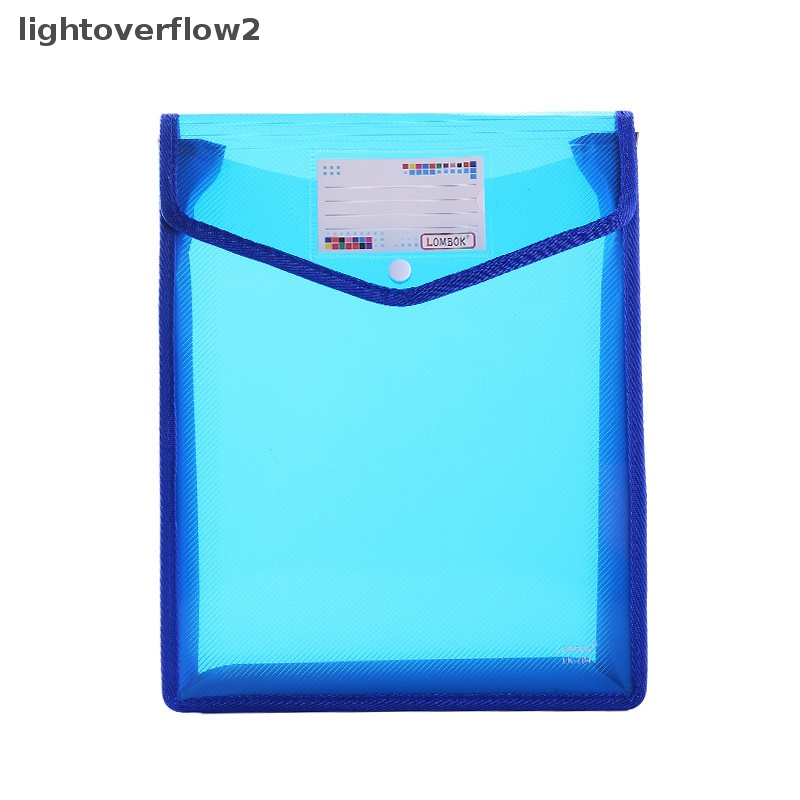 [lightoverflow2] A4 File Folder Stationery Storage Folder Tahan Air File Organizer Folder PP Bag Portfolio Paper Storage Organizers Kantor [ID]